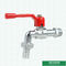 Le robinet en laiton de poignée en aluminium a adapté la valve aux besoins du client en laiton de Bibcock de boule de poids moyen de marque