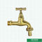 Le robinet en laiton original de jardin de couleur a adapté la valve aux besoins du client en laiton de Bibcock de boule de poids moyen de marque