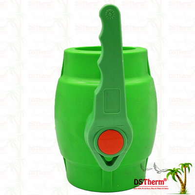 Valve à bille en plastique PPR avec manche ondulée et manche ondulée en laiton à bille ergonomique 20-63 mm
