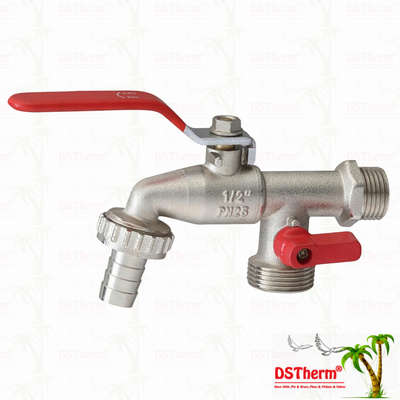 Moyenne classique universel double sortie Bibcocks cuivre robinet en laiton robinet en laiton 1/2 